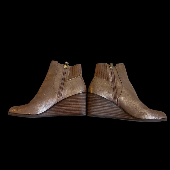 Toms Sadie Wedge Bootie Rose Gold Metallic - Picture 5 of 6